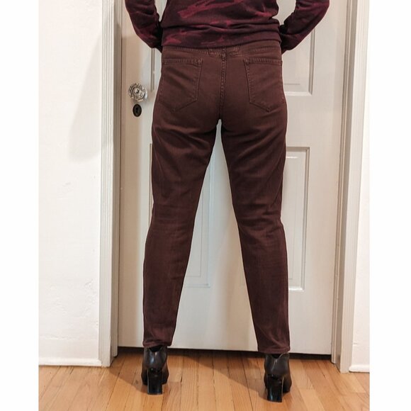 CLOSED Burgundy Handmade In Italy Mid Rise Soft Stretch Jeans, Sz. 30 - Picture 3 of 14